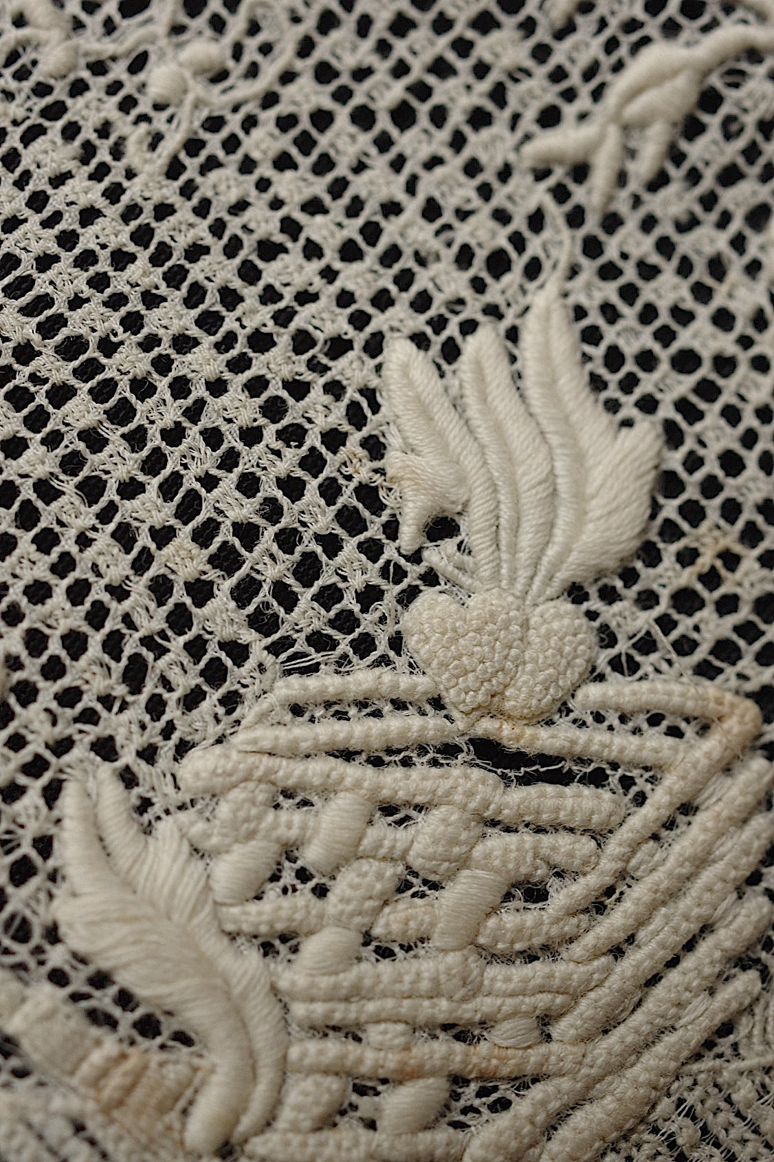 アンティークハンカチ　mouchoir  antique アンティーク刺繍　ハンカチ3 .FR a l'epoque