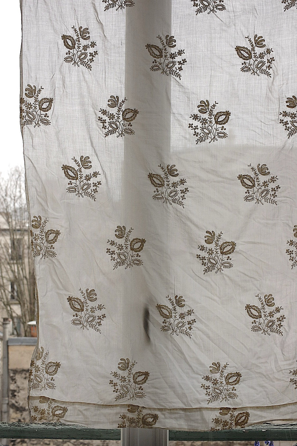 アンティークカーテン　antique linge de maison 　 .FR a l'epoque