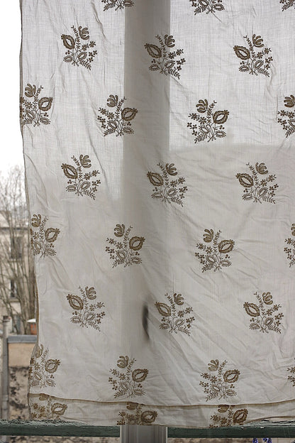 アンティークカーテン　antique linge de maison 　 .FR a l'epoque