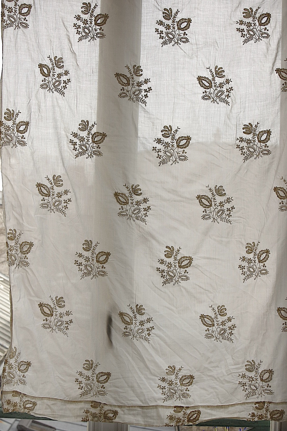 アンティークカーテン　antique linge de maison 　