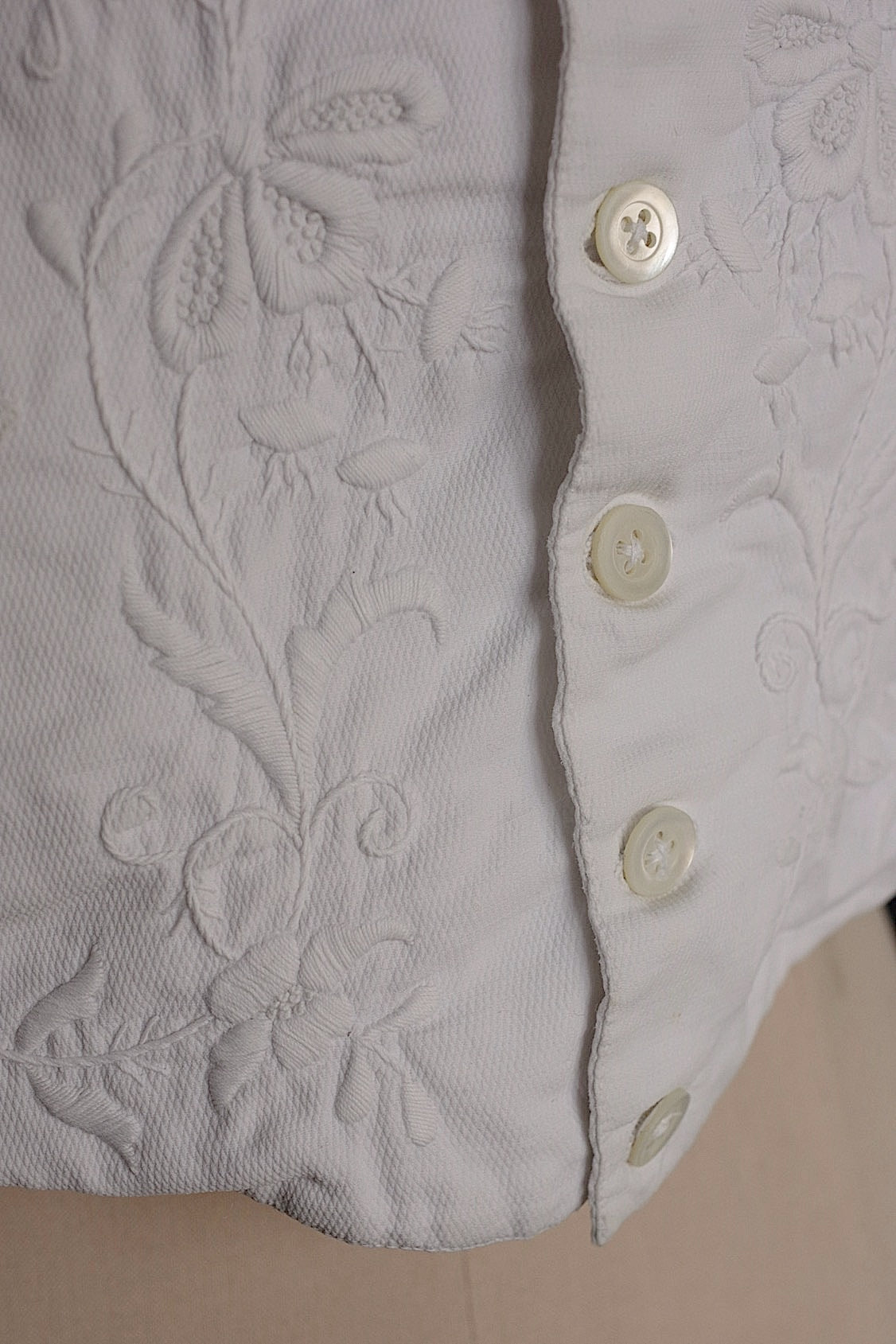 アンティーク古着　vêtement antique アンティーク刺繍ジレ　pour monsieur .FR a l'epoque
