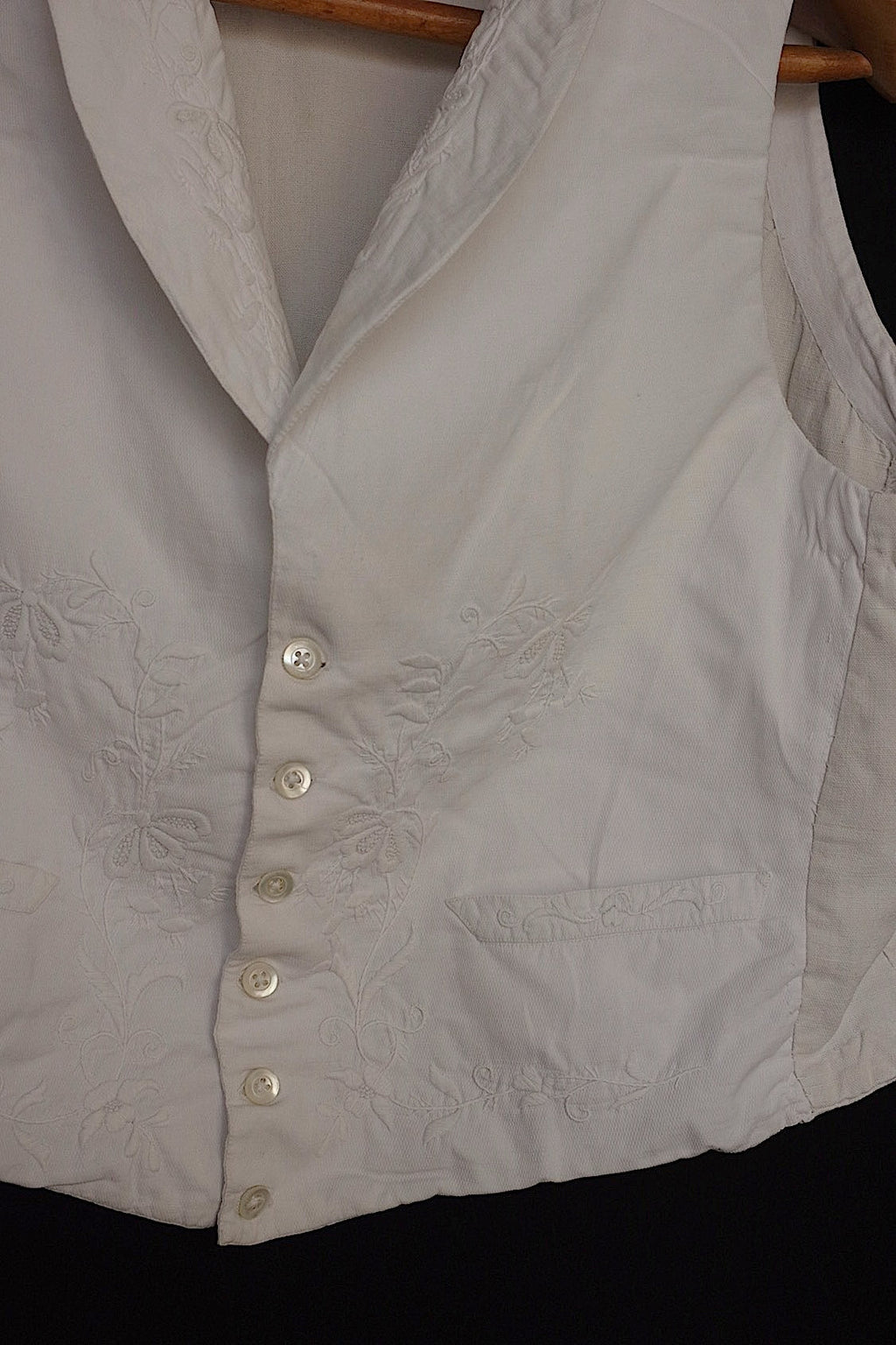 アンティーク古着　vêtement antique アンティーク刺繍ジレ　pour monsieur .FR a l'epoque