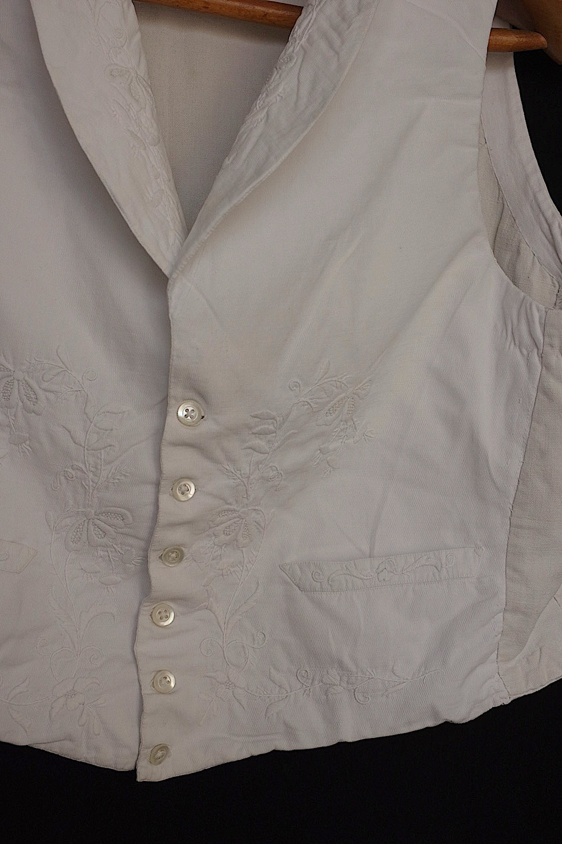 アンティーク古着　vêtement antique アンティーク刺繍ジレ　pour monsieur .FR a l'epoque