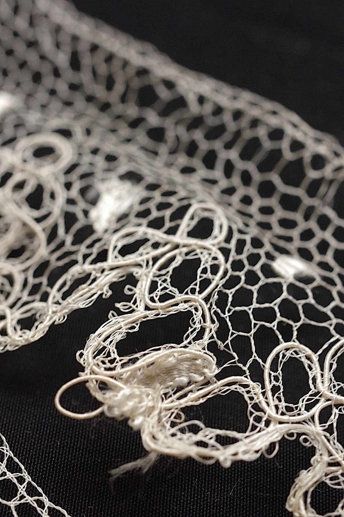 アンティークレース　dentelle  antique アンティークレース　ブロンドレース　lots 1 .FR a l'epoque