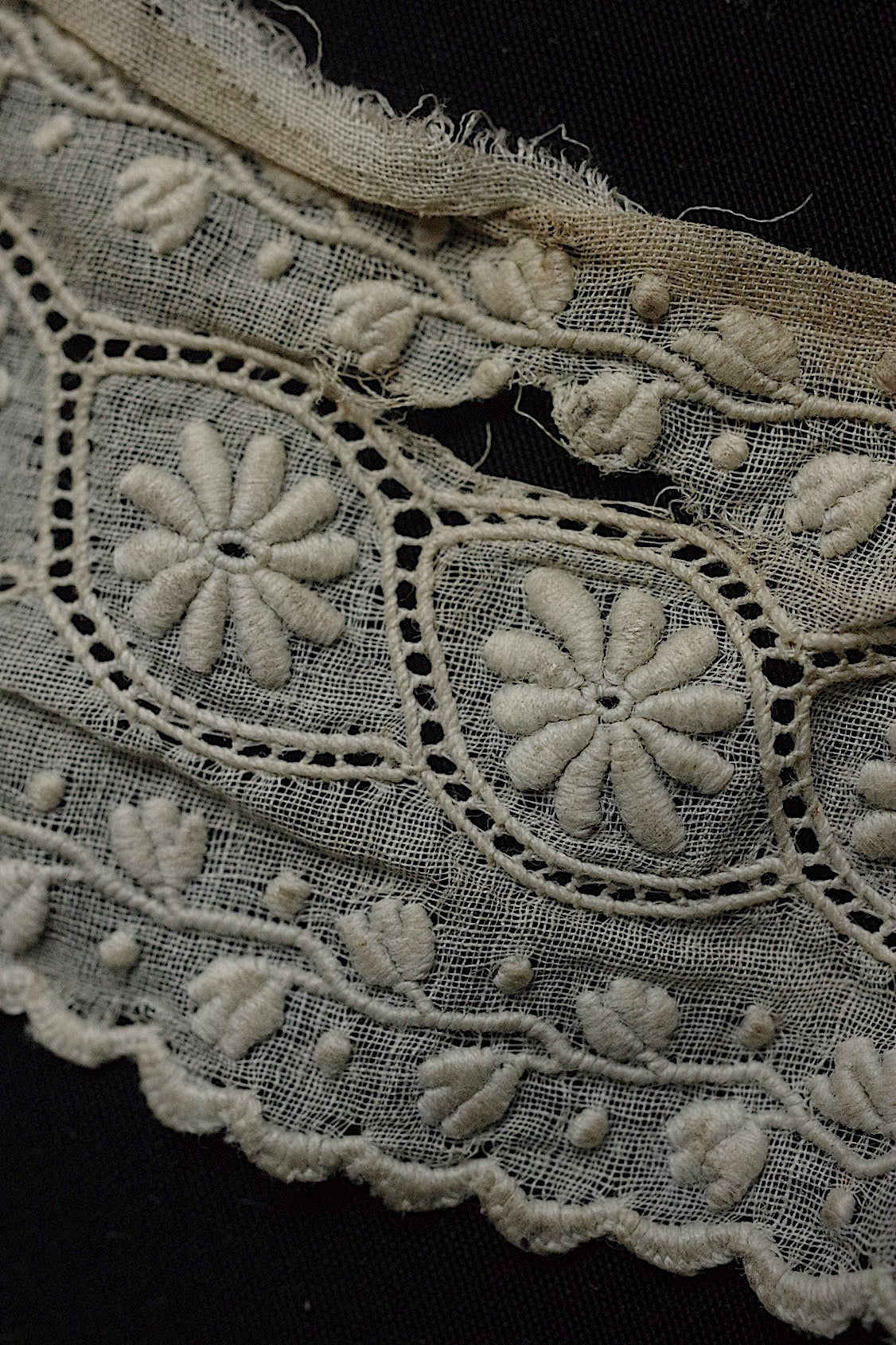 アンティークレース　dentelle  antique アンティークレース　刺繍レース　lot .FR a l'epoque