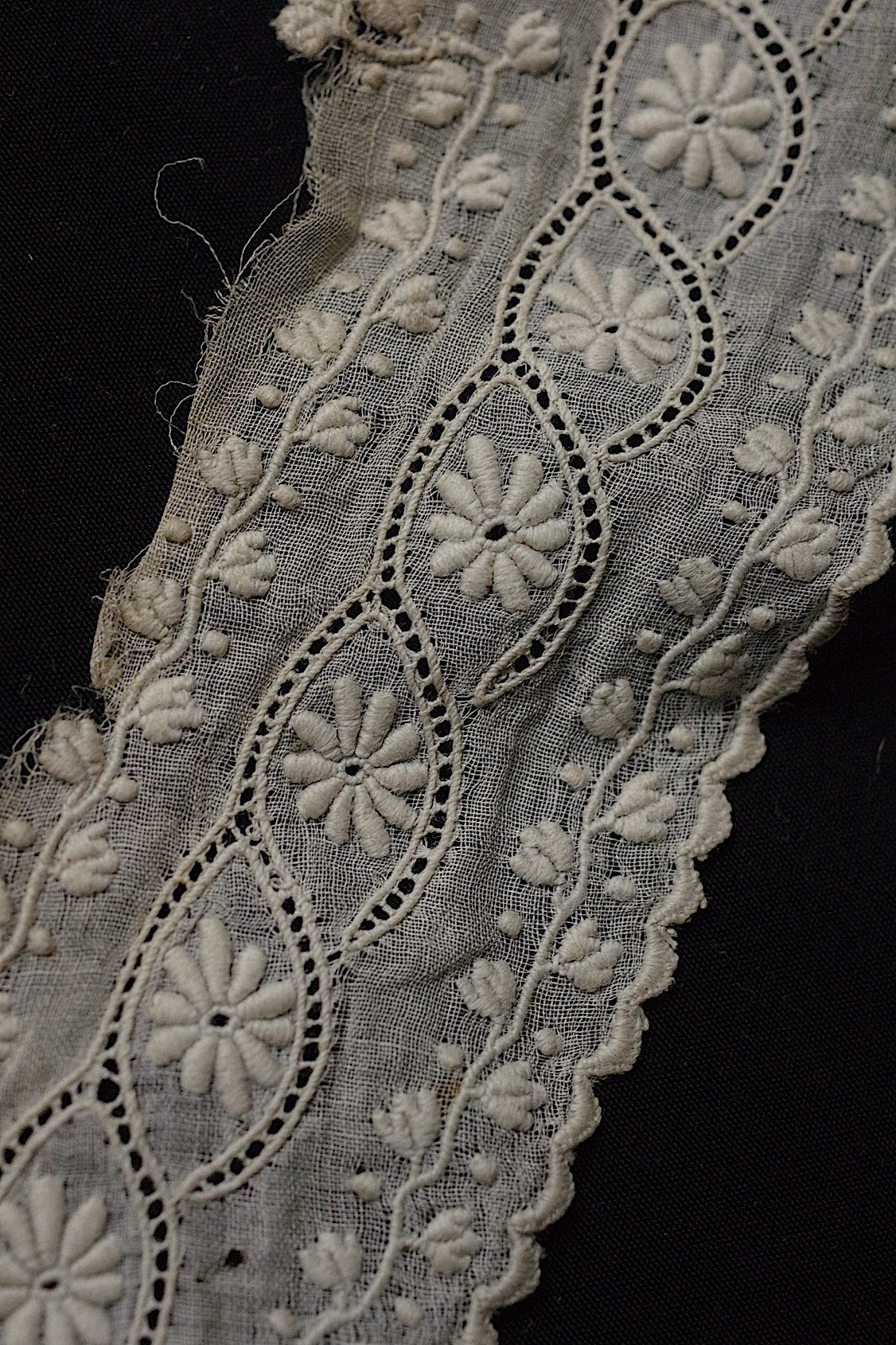 アンティークレース　dentelle  antique アンティークレース　刺繍レース　lot .FR a l'epoque