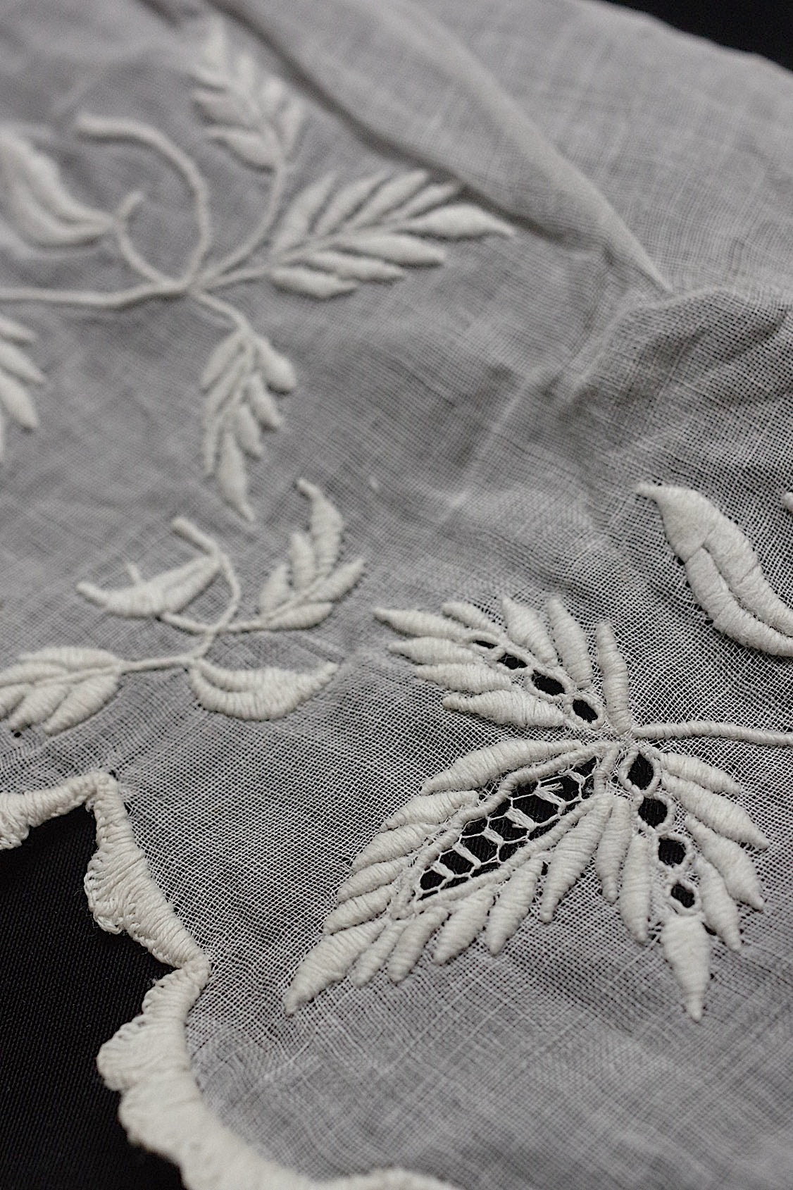 アンティークレース　dentelle  antique アンティークレース　刺繍レース　lot .FR a l'epoque