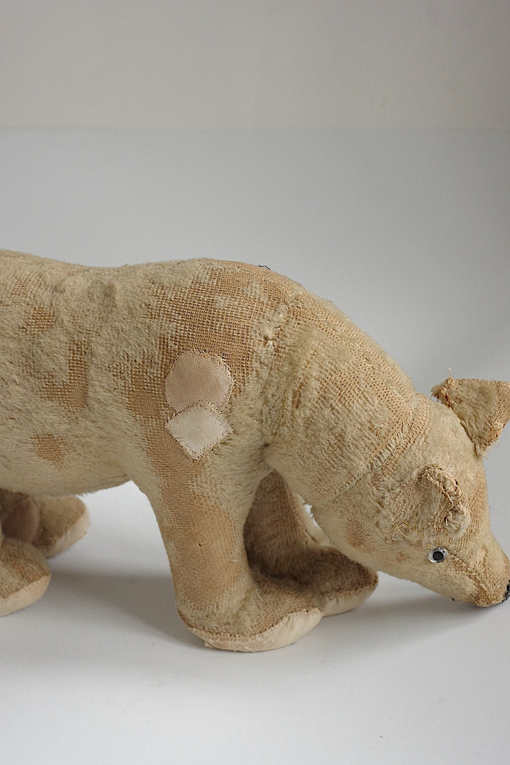 アンティーク雑貨　peluche antique アンティークシロクマ .FR a l'epoque