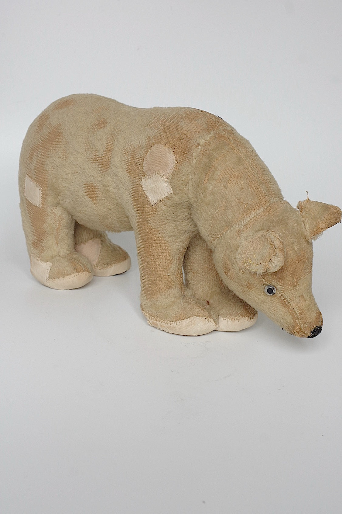 アンティーク雑貨　peluche antique アンティークシロクマ .FR a l'epoque