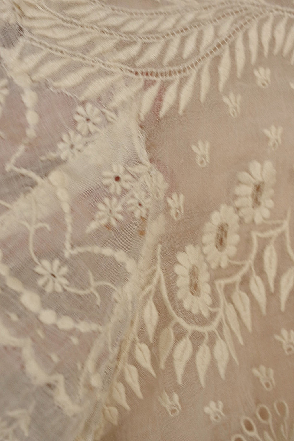 アンティークレース　dentelle antique アンティークレース　刺繍ケープ .FR a l'epoque