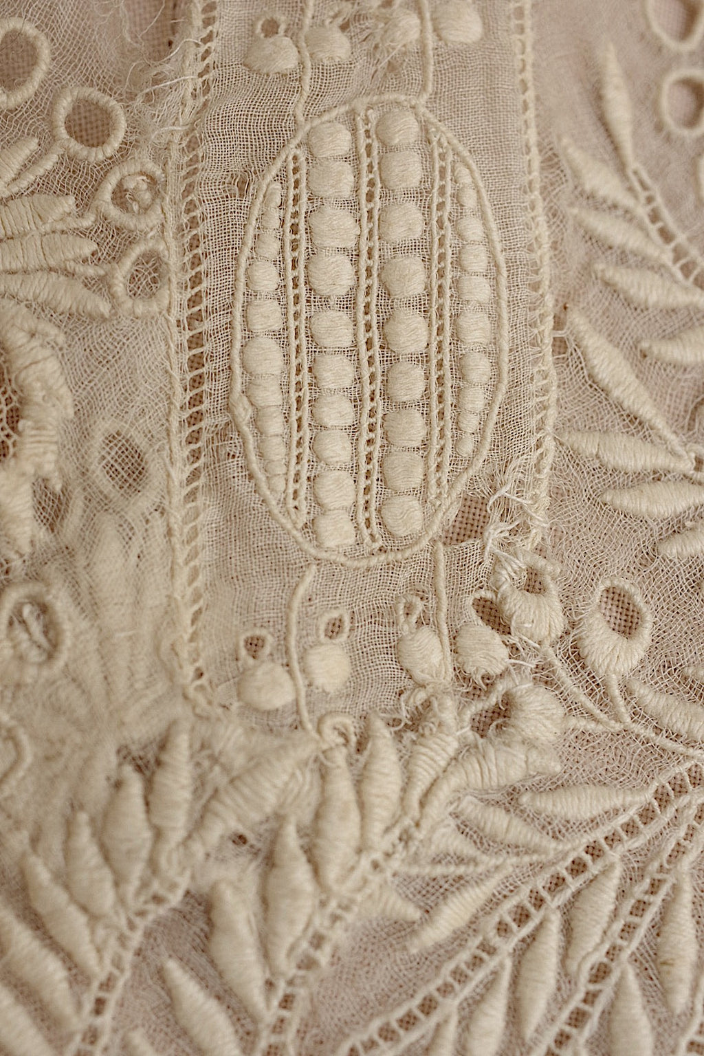 アンティークレース　dentelle antique アンティークレース　刺繍ケープ .FR a l'epoque