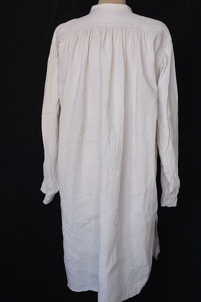 アンティーク古着　vêtement antique アンティークリネンシャツ　グランパ .FR a l'epoque