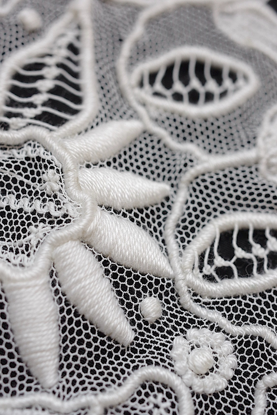 アンティークレース　dentelle antique アンティークレース 刺繍　襟lot .FR a l'epoque
