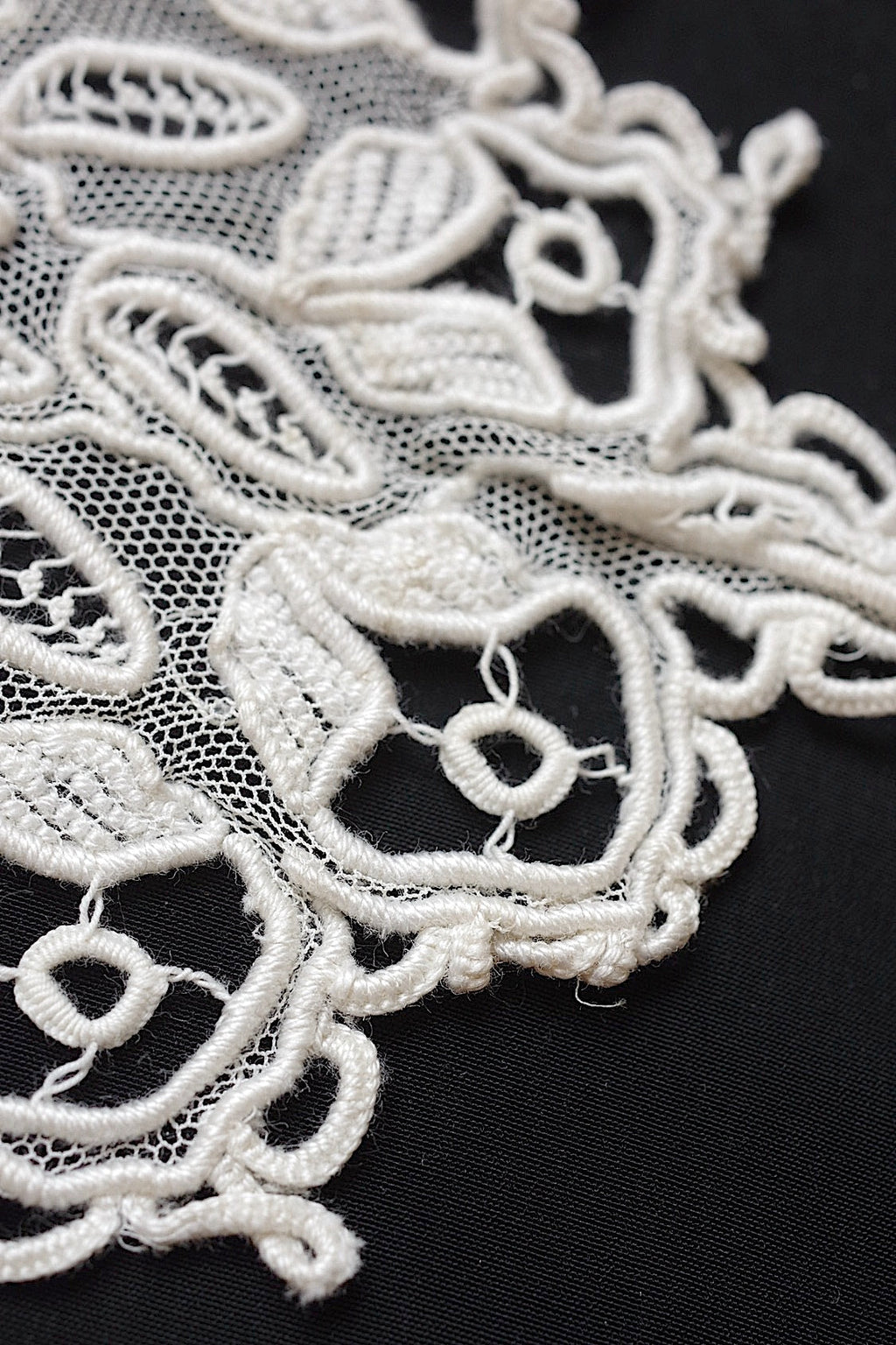 アンティークレース　dentelle antique アンティークレース 刺繍　襟lot .FR a l'epoque