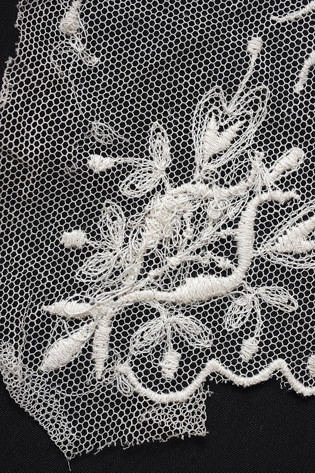 アンティークレース　dentelle antique アンティークレース 刺繍　襟lot .FR a l'epoque
