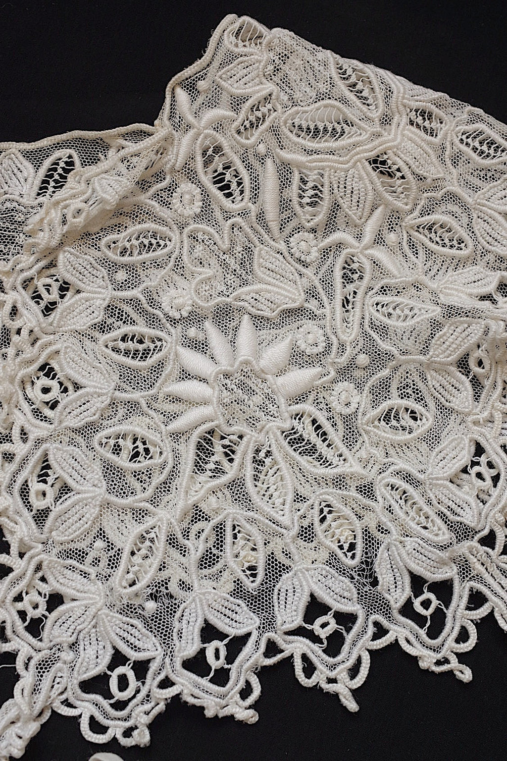 アンティークレース　dentelle antique アンティークレース 刺繍　襟lot .FR a l'epoque