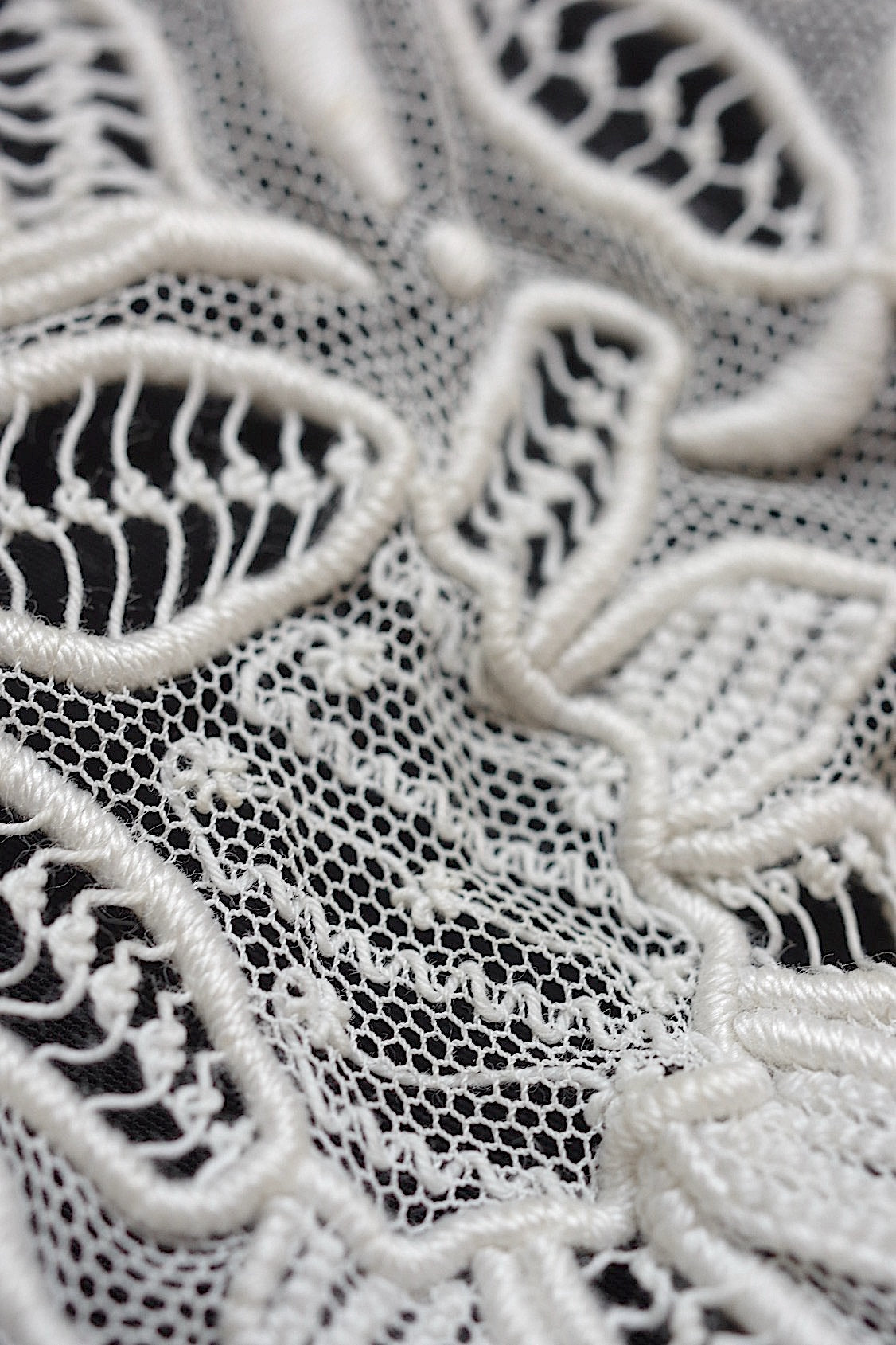 アンティークレース　dentelle antique アンティークレース 刺繍　襟lot .FR a l'epoque