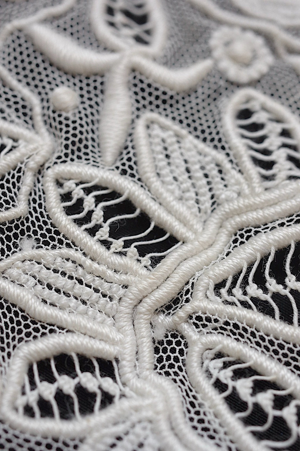アンティークレース　dentelle antique アンティークレース 刺繍　襟lot .FR a l'epoque