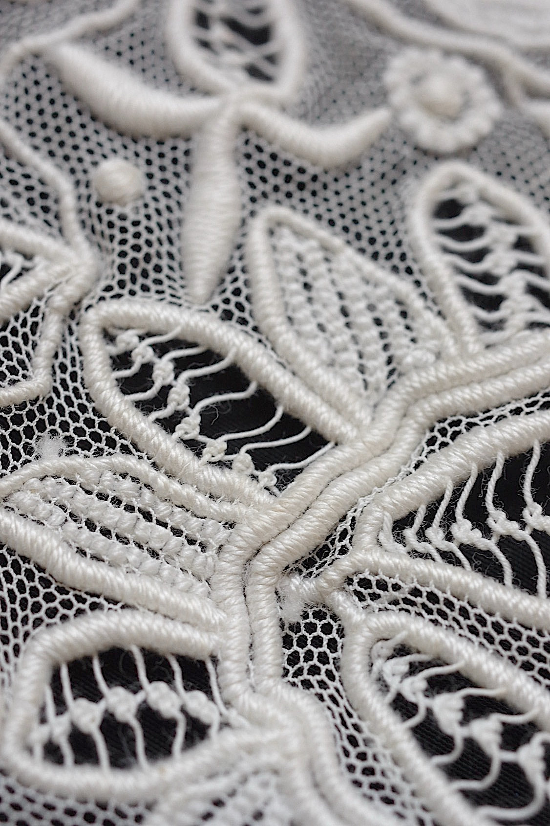 アンティークレース　dentelle antique アンティークレース 刺繍　襟lot .FR a l'epoque