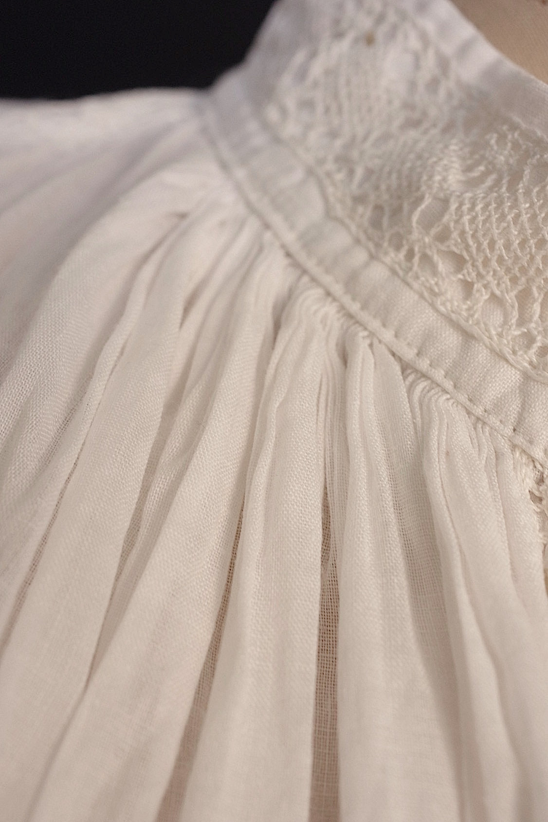 アンティーク古着　vêtement antique アンティーク教会チュニック　surplis2 .FR a l'epoque