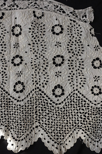 アンティークレース　dentelle antique アンティーク刺繍　ハギレ1 .FR a l'epoque