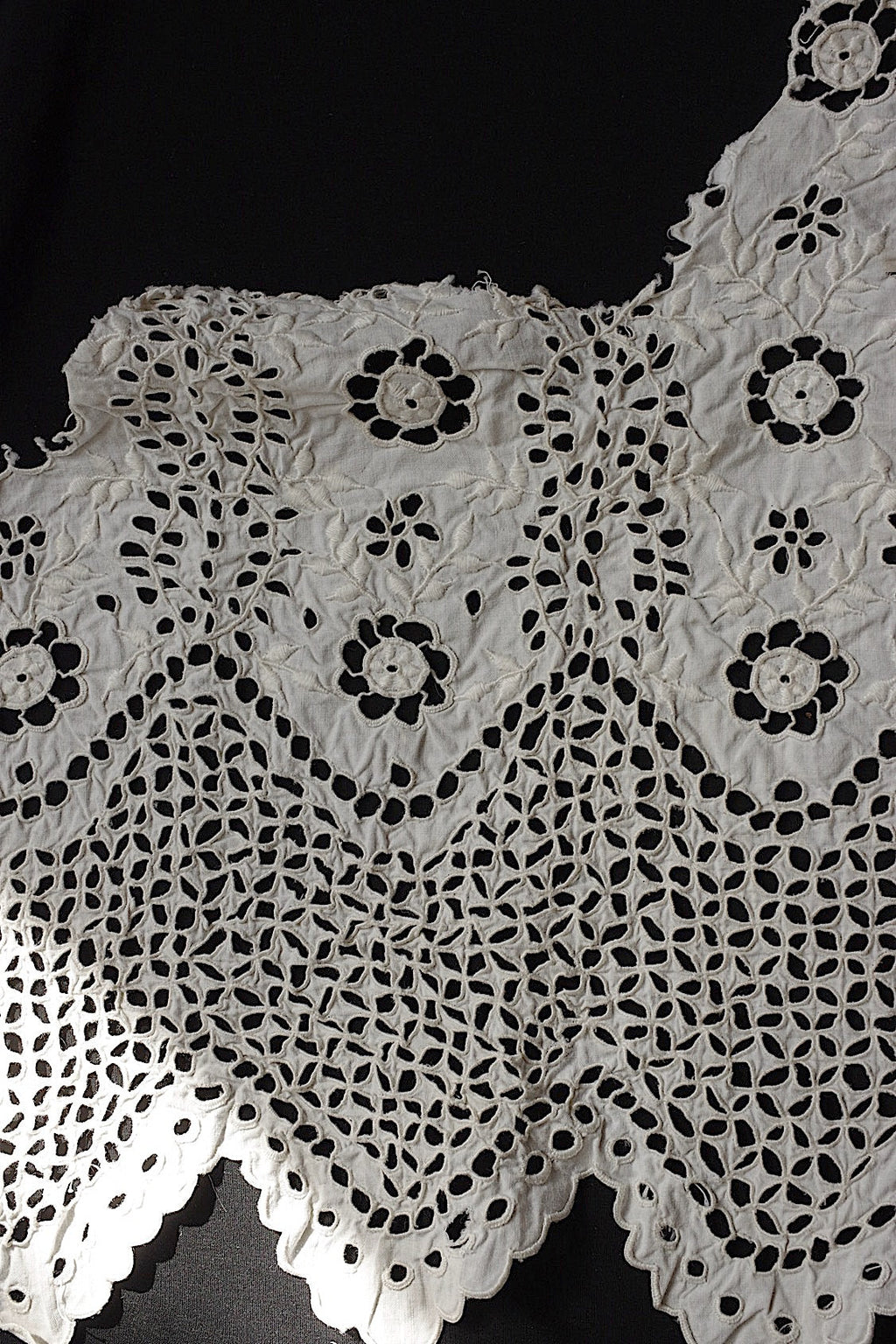 アンティークレース　dentelle antique アンティーク刺繍　ハギレ1 .FR a l'epoque