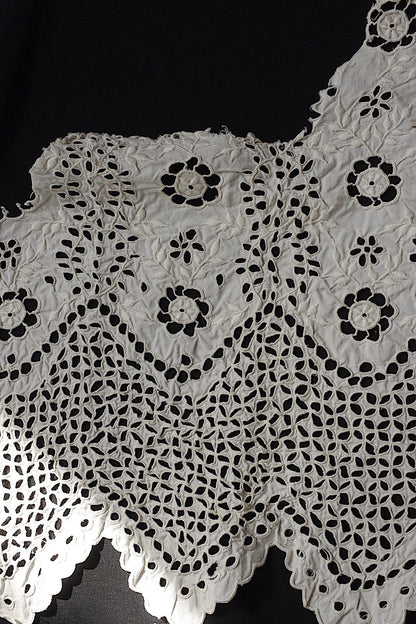 アンティークレース　dentelle antique アンティーク刺繍　ハギレ1 .FR a l'epoque