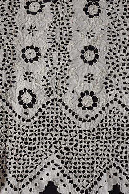 アンティークレース　dentelle antique アンティーク刺繍　ハギレ1 .FR a l'epoque