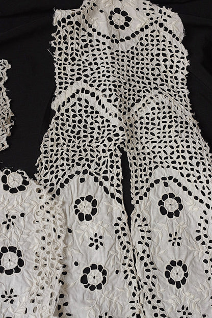 アンティークレース　dentelle antique アンティーク刺繍　ハギレ1 .FR a l'epoque