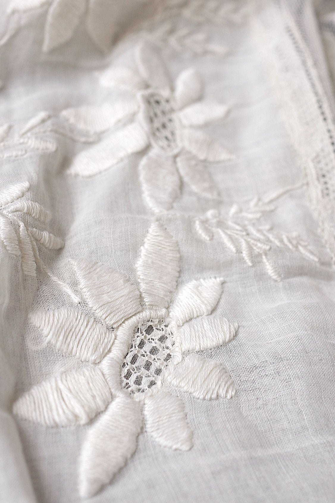 アンティークレース　dentelle antique アンティーク刺繍　クロス .FR a l'epoque