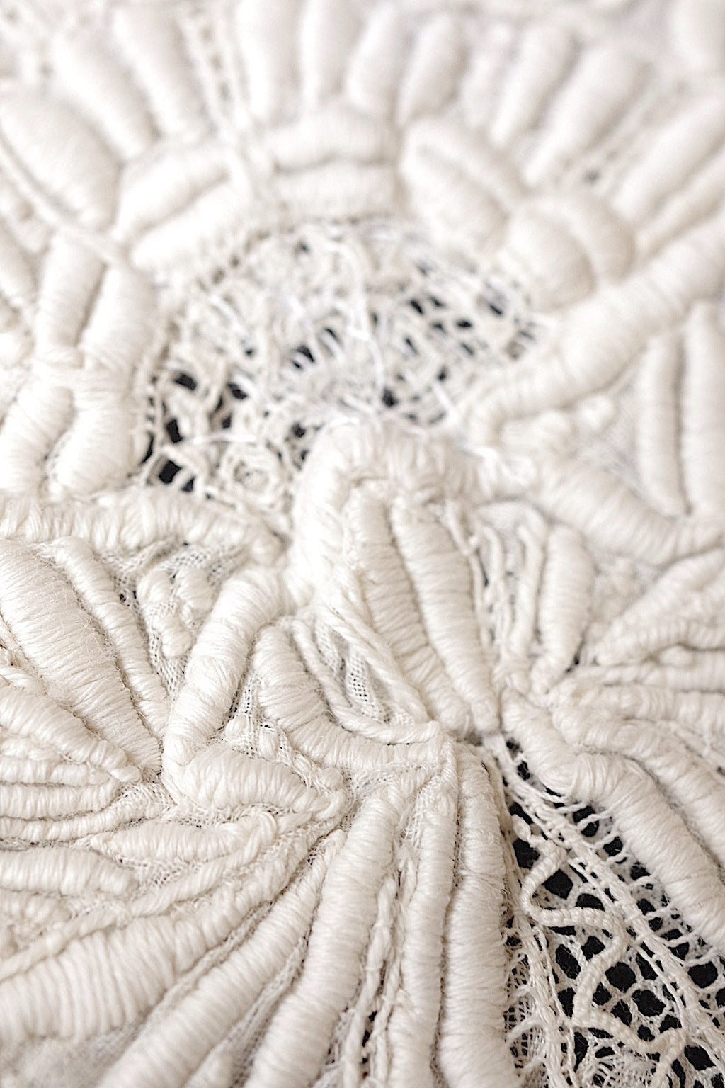 アンティークレース　dentelle antique アンティーク刺繍　３枚　3 .FR a l'epoque
