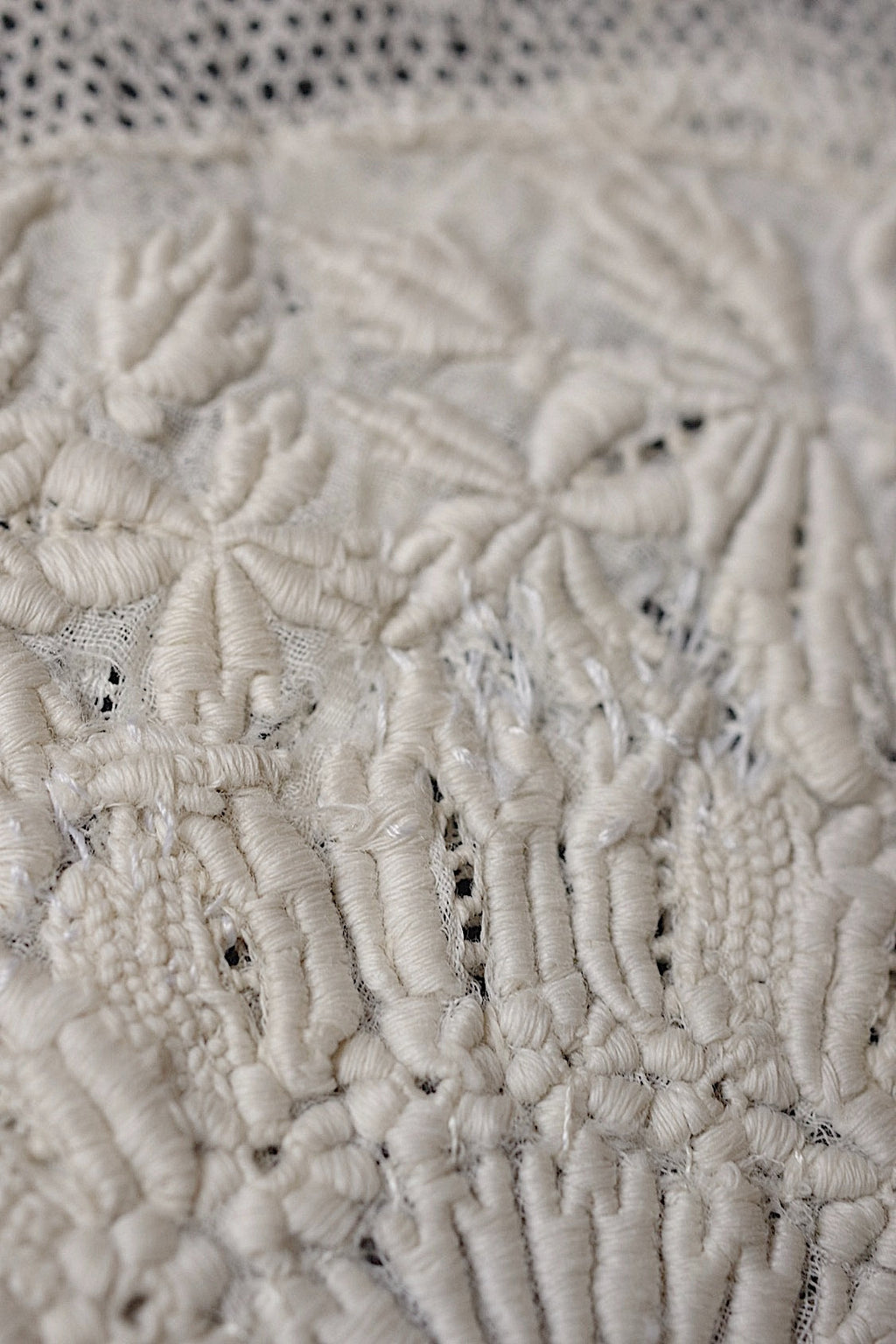 アンティークレース　dentelle antique アンティーク刺繍　３枚　3 .FR a l'epoque