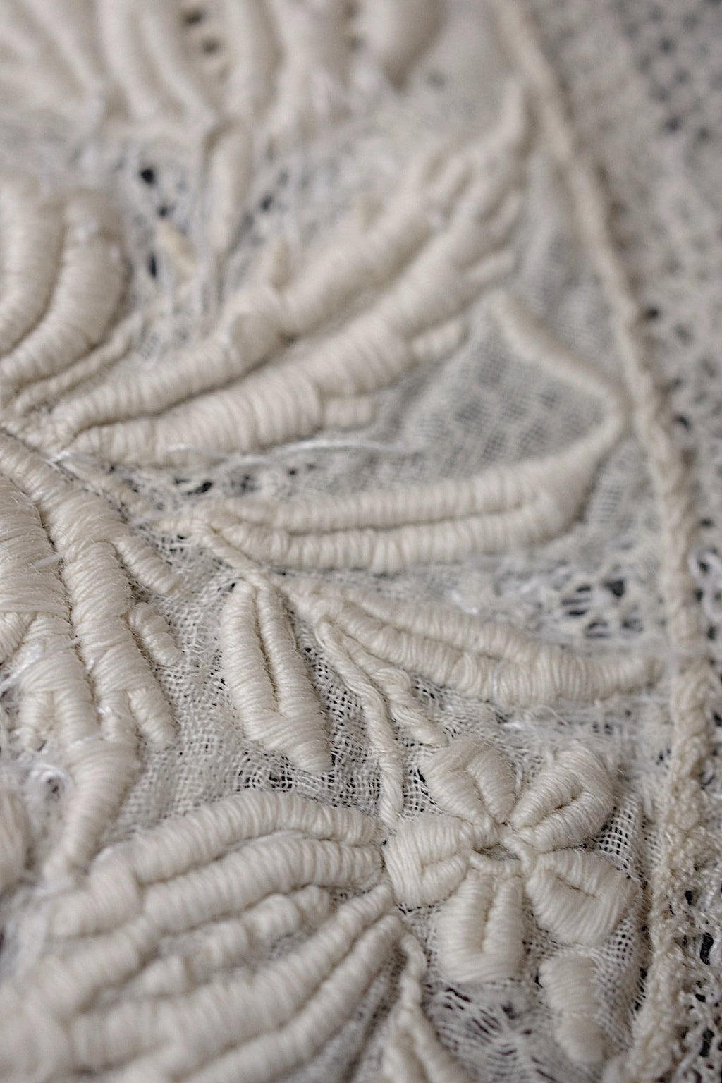 アンティークレース　dentelle antique アンティーク刺繍　３枚　3 .FR a l'epoque