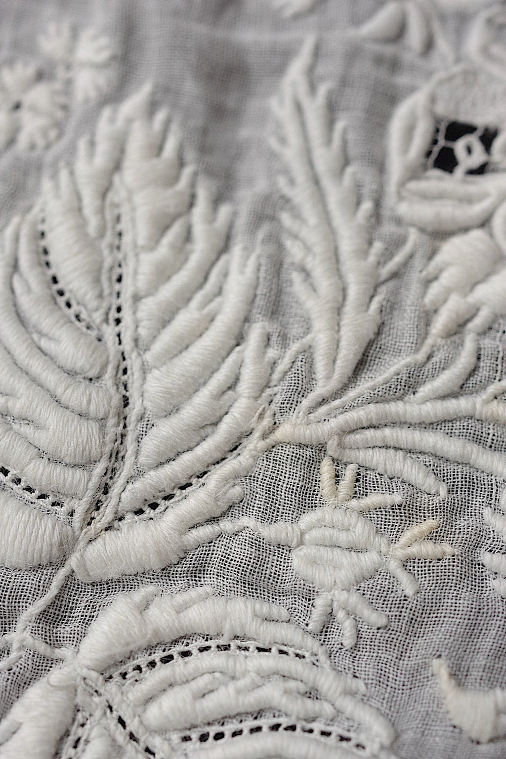 アンティークレース　dentelle antique アンティーク刺繍　３枚　4 .FR a l'epoque