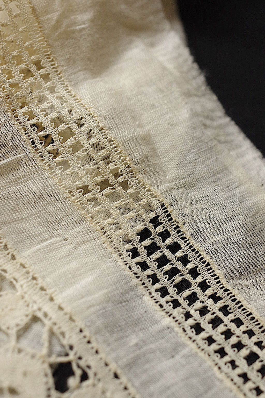 アンティークレース　dentelle antique アンティークレース　116cm .FR a l'epoque