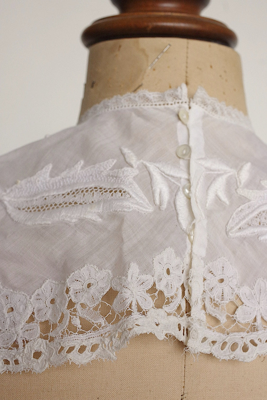 アンティークレース　dentelle antique アンティークレース　襟1 .FR a l'epoque