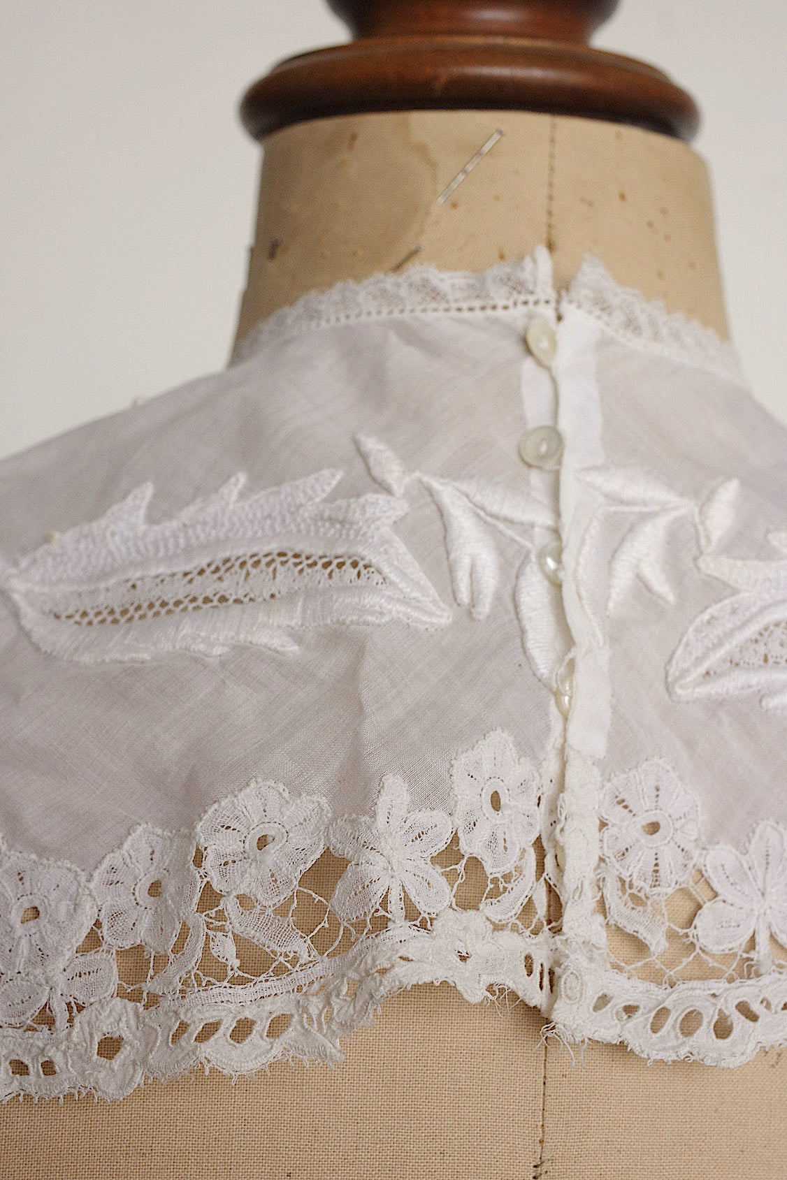 アンティークレース　dentelle antique アンティークレース　襟1 .FR a l'epoque