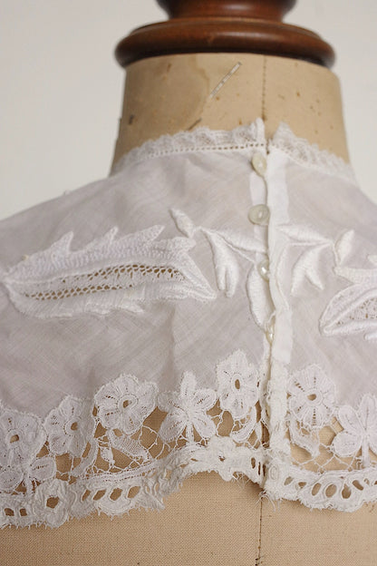 アンティークレース　dentelle antique アンティークレース　襟1 .FR a l'epoque