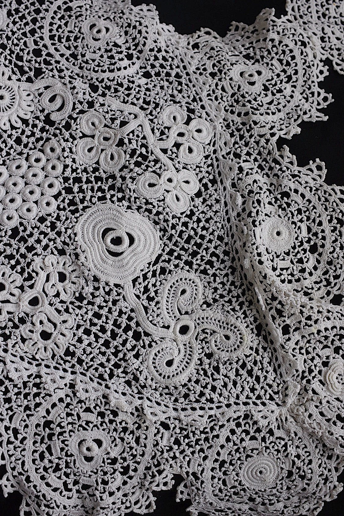 アンティークレース　dentelle antique アンティークレース　襟2 .FR a l'epoque