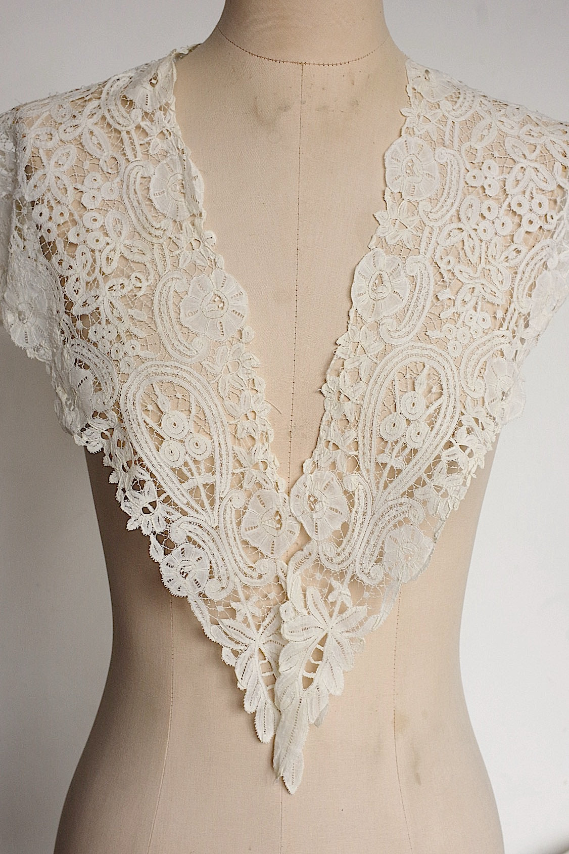 アンティークレース　dentelle antique アンティークレース　襟9 .FR a l'epoque