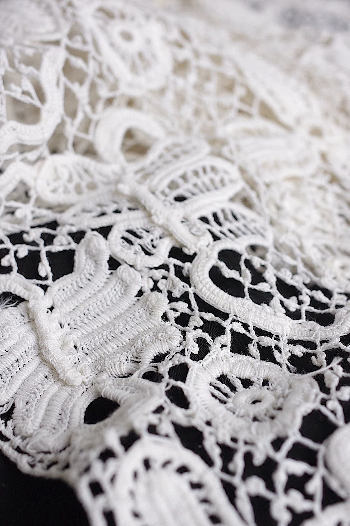 アンティークレース　dentelle antique アンティークレース　クロシェレース　素材3 .FR a l'epoque