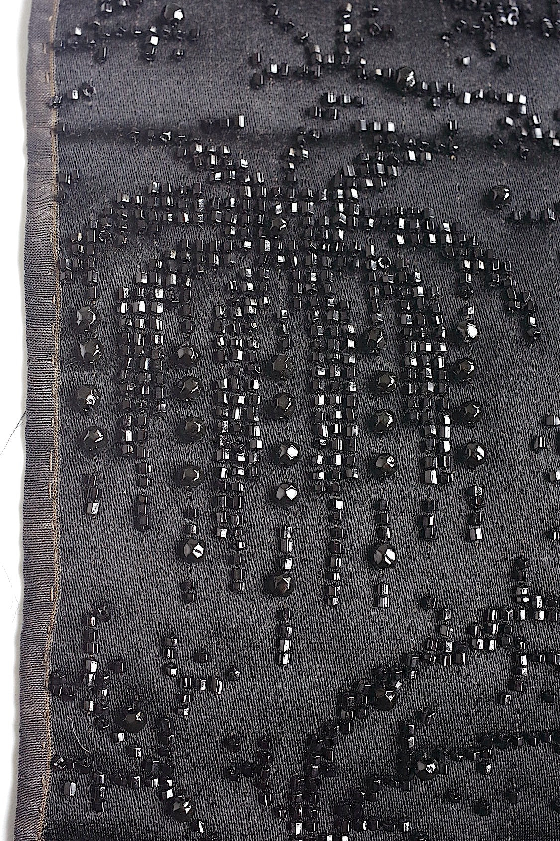 アンティークレース　dentelle antique アンティークレース　ビーズ刺繍　　くろ .FR a l'epoque
