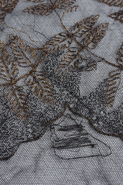 アンティークレース　dentelle antique アンティークレース　くろ　lot2 .FR a l'epoque