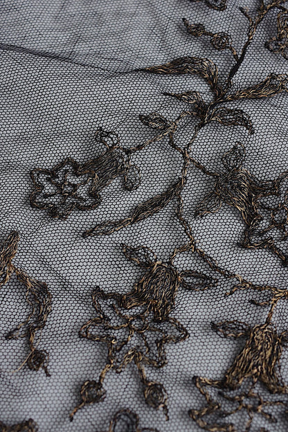 アンティークレース　dentelle antique アンティークレース　くろ　lot2 .FR a l'epoque