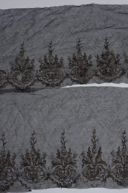 アンティークレース　dentelle antique アンティークレース　くろ　lot2 .FR a l'epoque