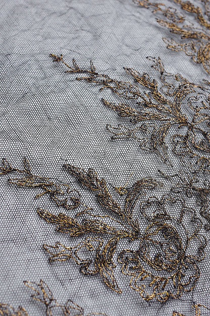 アンティークレース　dentelle antique アンティークレース　くろ　lot2 .FR a l'epoque