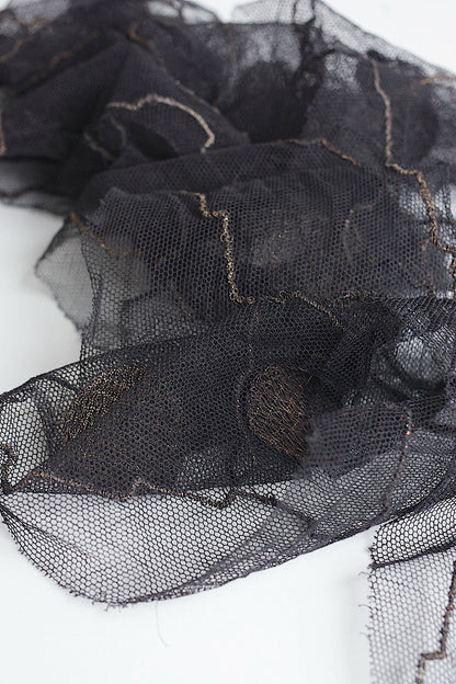 アンティークレース　dentelle antique アンティークレース　くろ　lot2 .FR a l'epoque