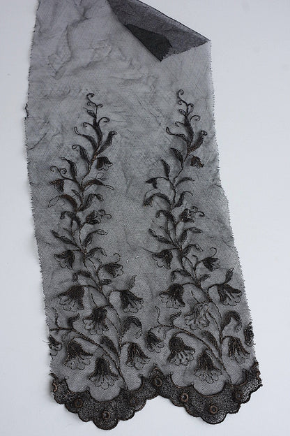 アンティークレース　dentelle antique アンティークレース　くろ　lot2 .FR a l'epoque