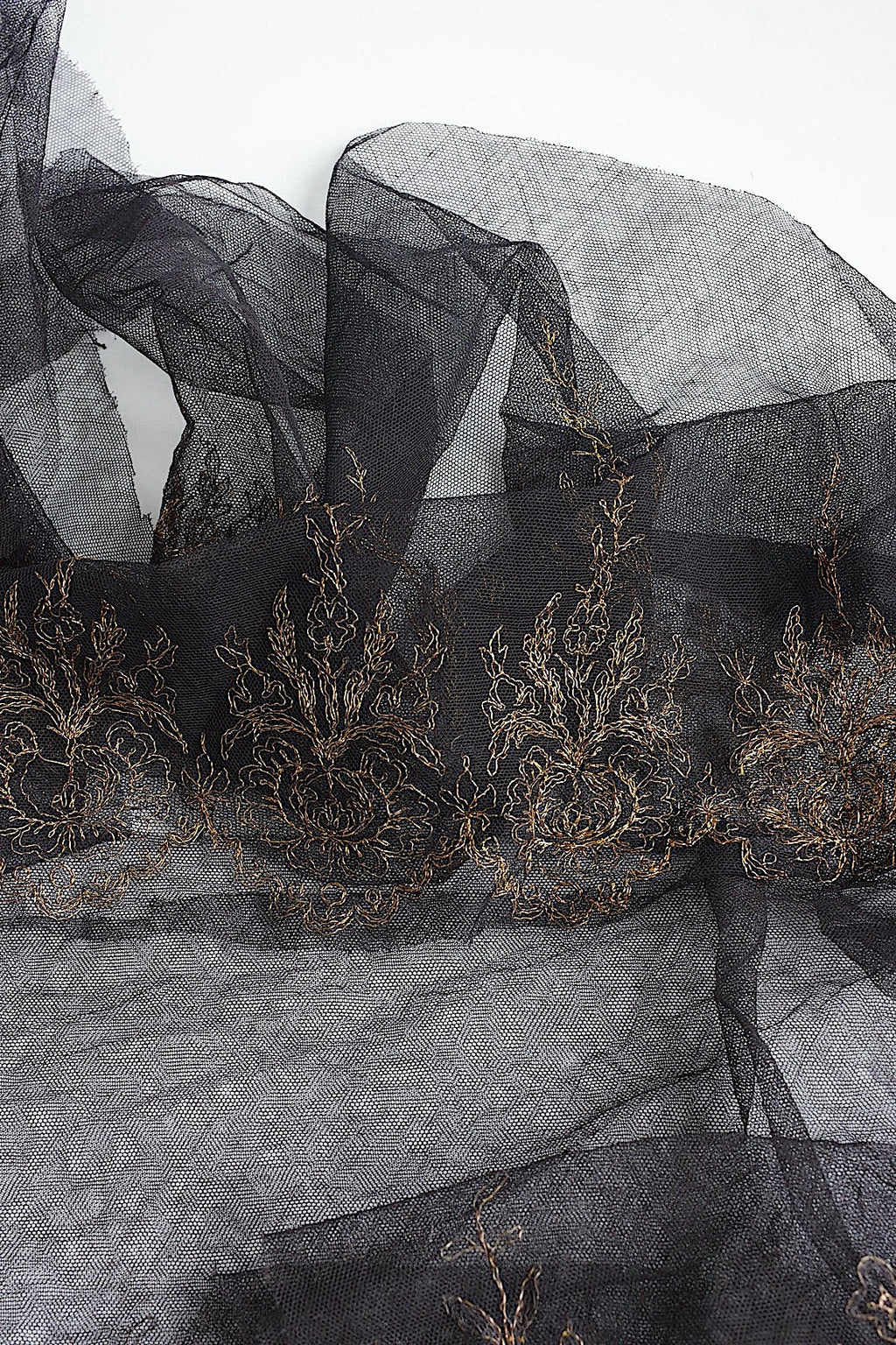アンティークレース　dentelle antique アンティークレース　くろ　lot2 .FR a l'epoque