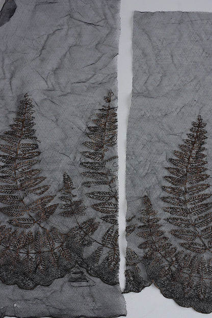 アンティークレース　dentelle antique アンティークレース　くろ　lot2 .FR a l'epoque